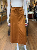 Faux Suede A-line Skirt