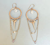 Spine + Chain Earrings