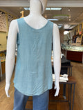 Blue Print Short Tank Blouse