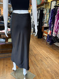 Black Satin Skirt