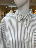 Striped Button Down Top w/ Pocket