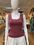 Double Layer Wide Strap Blouse (color options)
