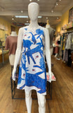 Blue Menagerie Art Dress (white)