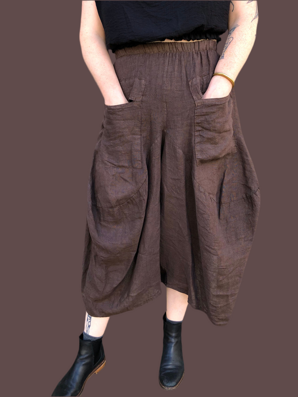 The Linen Gaucho Pants (color options)