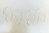 Wavy Threader Earrings (metal options)