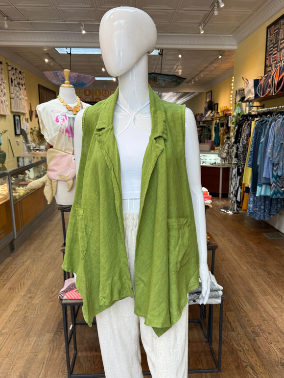The Linen Drape Vest (color options)