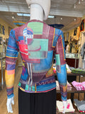 All Around Artsy LS Mesh Top #12