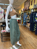 Linen Diagonal Tape Accent Pants (color options)