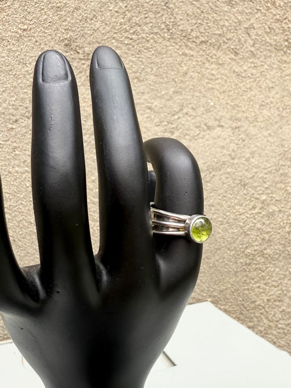 Peridot Bad Boy Ring