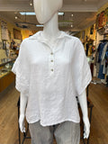 Linen Wide Sleeves Top (color options)