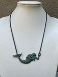 Verdigris Mermaid Necklace