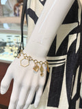 Vintage Elements Swarovski Crystal Charm Bracelet