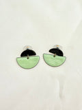 Half Moon Stud Earrings