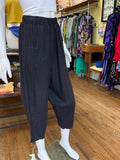 Linen Pinstripe Barrel Pants (color options)