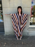 Cassidy Navy Stripe Caftan Dress