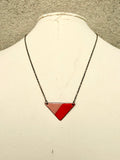 Triangle Reversible Enamel Necklace