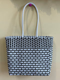 Two Tone Upcycled Plastic Woven Bags (color options)