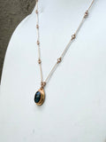 Kyanite Bar Chain Necklace