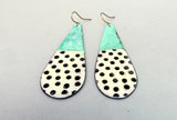 B + W Patina Teardrop Earrings