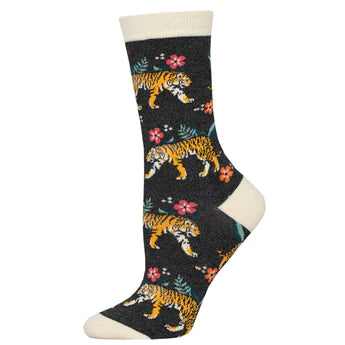 Tiger Floral Socks