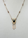 Faceted Pyrite Fringe Necklace