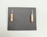 Channel Earrings (metal + stone options)