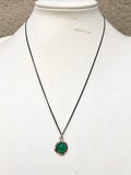 Green Onyx Faceted Stone Talisman