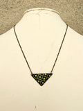 Triangle Reversible Enamel Necklace