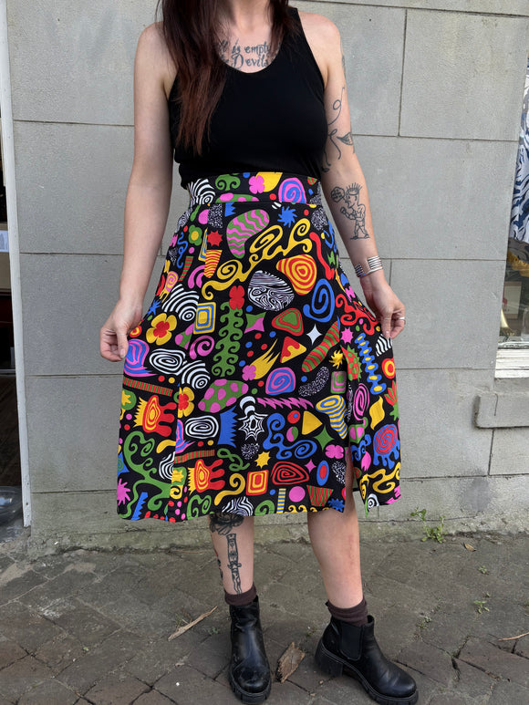 Party Mix Slit Skirt