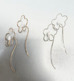 Flower Pearl Earrings (metal options)