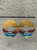 The Organic Circular Fringe Earrings (color options)
