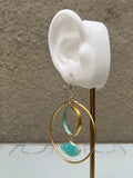 Blue Circle Amazonite Eye