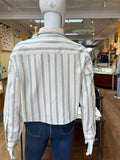 Striped Button Front Shirt