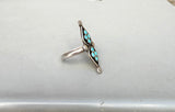 Turquoise Petal Ring