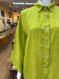 Linen Oversized Button Down Top (color options)