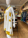 Yellow + White Solah Dress