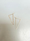 Triangle Hoop Earrings (metal + size options)