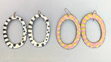 Hoop Enamel Earrings (multiple options)