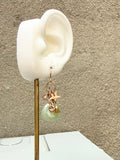 Aquamarine + Opal Cluster Earrings