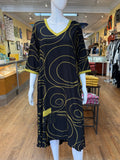 Joy Dress 3/4 Sleeve, Mustard