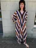 Cassidy Navy Stripe Caftan Dress