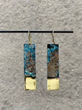 OOAK Patina Bar Earrings (multiple options)