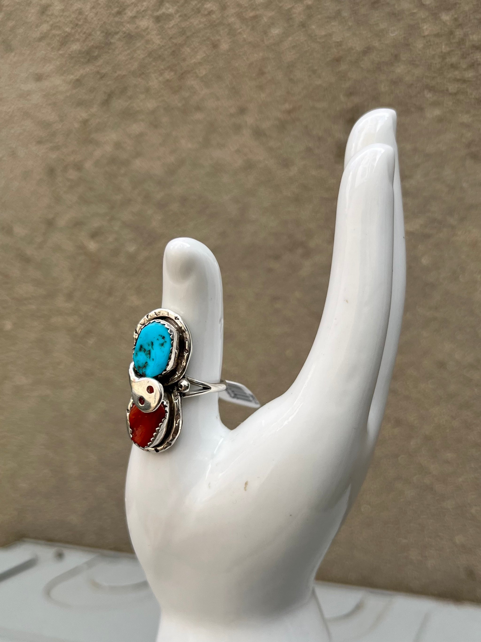 S*S様 キムタク着 Effie calavaza ZUNI ターコイズリング Effie Calavaza Snake Ring #13 – Custard Boutique