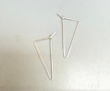 Triangle Hoop Earrings (metal + size options)