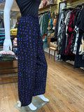 Purple Check Palazzo Pant