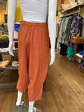 Linen Pinstripe Barrel Pants (color options)