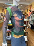 All Around Artsy LS Mesh Top #7