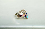 Triangle Point Stone Inlay Ring