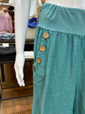Linen Button Pocket Pants (color options)