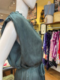 Green Satin Jumpsuit